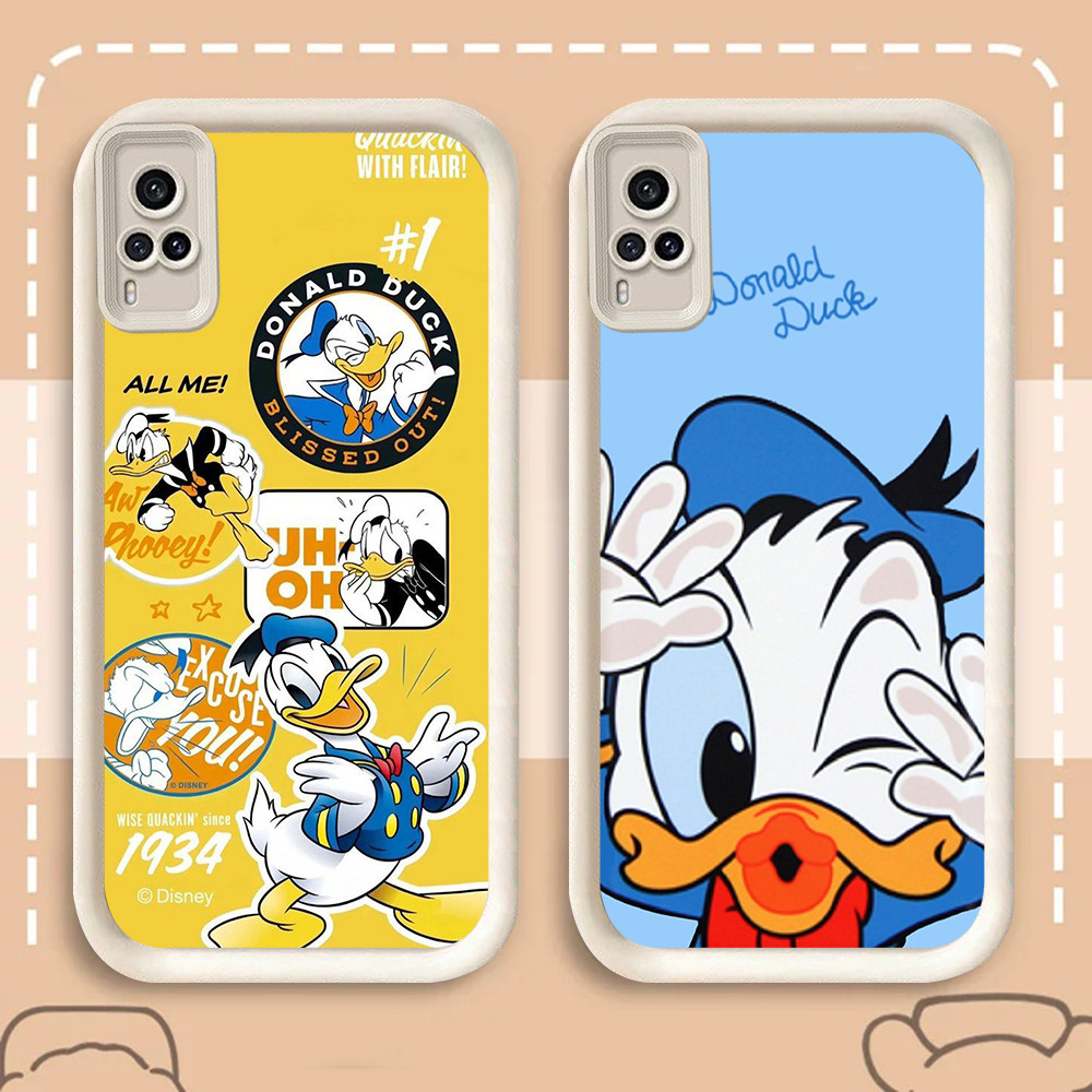 Casing hp untuk VIVO Y200 Y35 V30E Z1 Y19S V40 Y28 2024 Pro Lite 5G FA-8 D-Disney Donald
