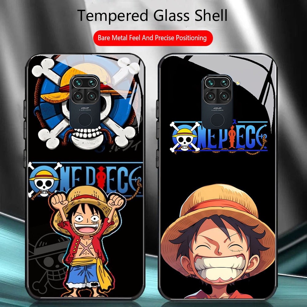 TS-78 Monkey D Luffy HD Glass Casing untuk Xiaomi Redmi Note9 9S Poco M2 X3 NFC Pro