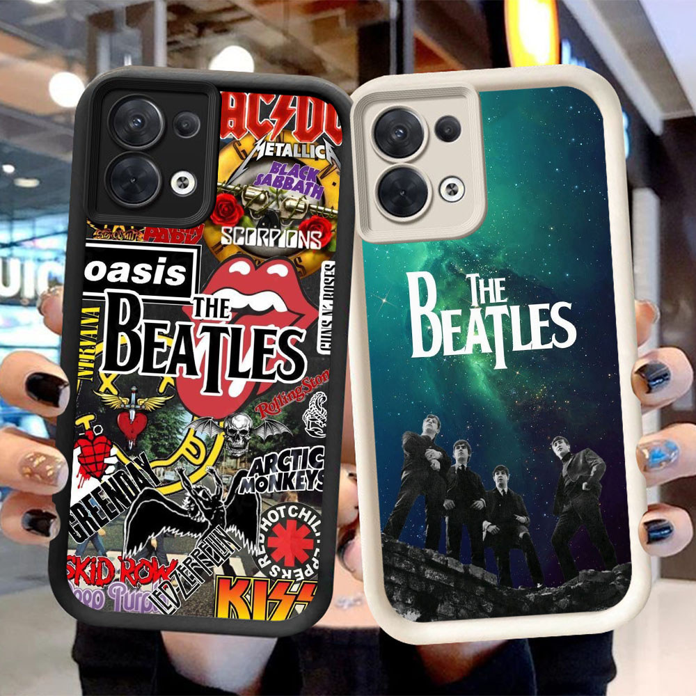 FX-90 The Beatles Shockproof Casing untuk OPPO F21 F21S Reno 7 7Z 8 8Z Realme C71 C73 14X Lite Pro