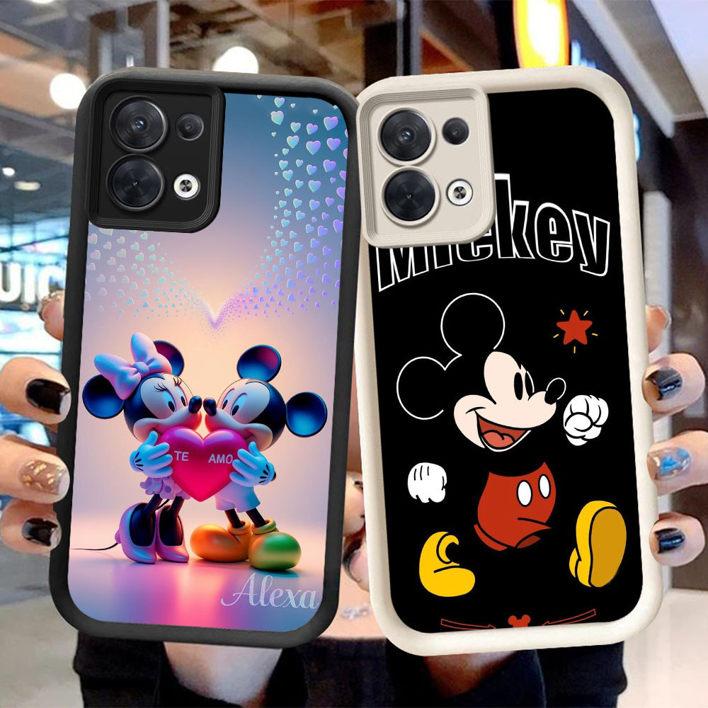 FX-61 Mikey Mouse Shockproof Casing untuk OPPO A5X F21 F21S K9X Reno 7 8 13F Find X5 Lite Pro