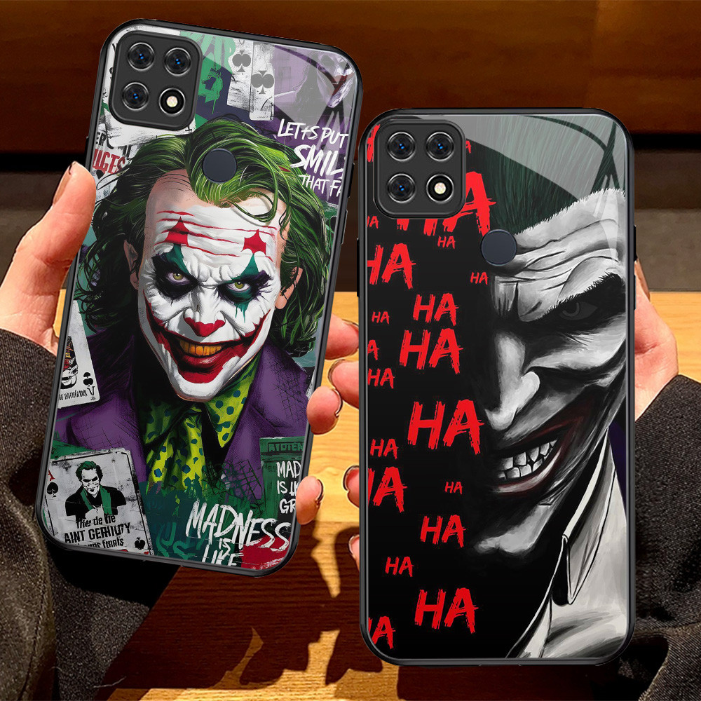 G-73 Joker HD Kaca Casing untuk OPPO A16K A54 A93 Reno 4 A55 A15 A15S 4F A16E Lite Case