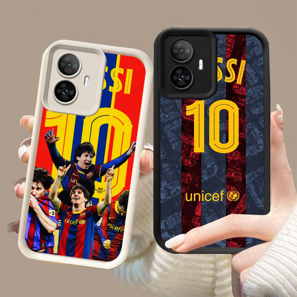 UP-15 Messi Barcelona Shockproof soft Casing untuk OPPO Reno 11 F25 10 11F 13F Pro 5G