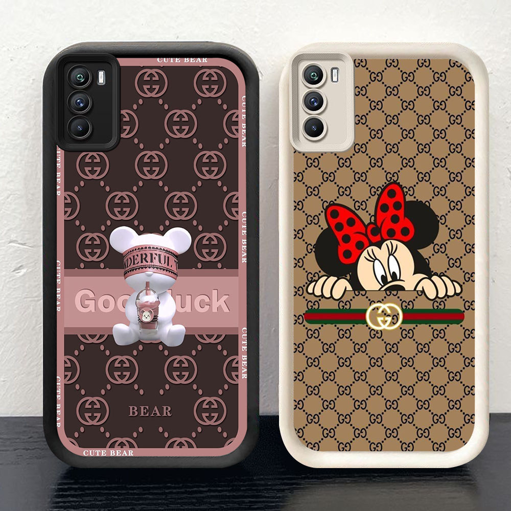 KD-65 LV Fashion Murah Casing HP TPU Untuk OPPO A16 A16s A53 A53S A54S A33 A11S Reno 11F 11 10 Pro