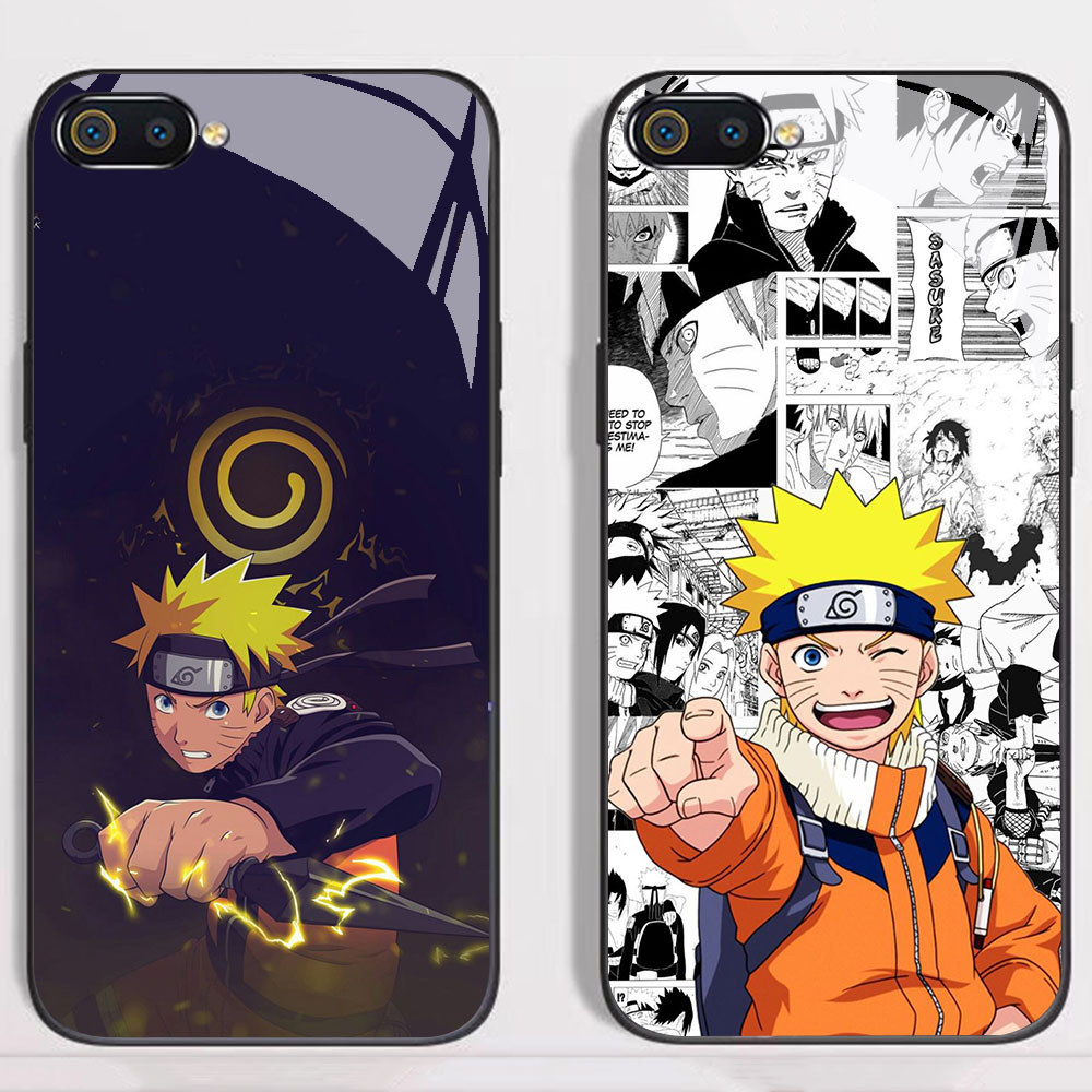 KT-44 Anime Naruto HD Glass Casing HP OPPO A3X A3i A5 A40 A3S A12E A93 F17 Reno 4 4F Lite Pro