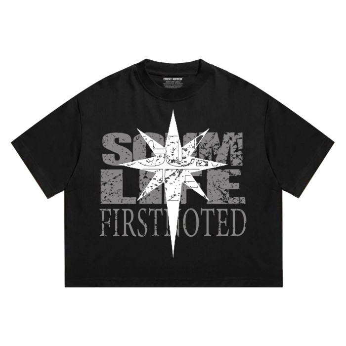 KAOS BOXY 24'S | KEHIDUPAN SAMPAH | HITAM | PERTAMA DICATAT.