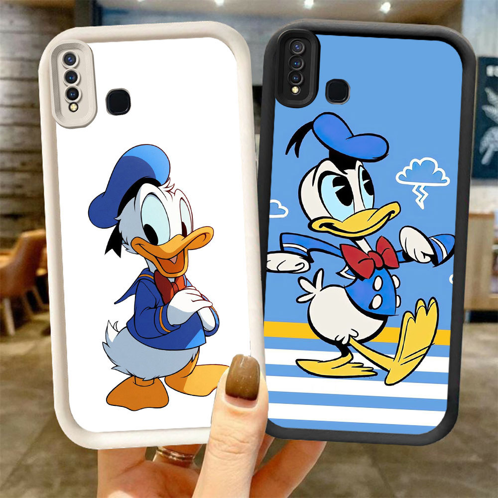 A2-14 Donald Duck Case Lembut Casing untuk VIVO Y50 Z1 Y17 Y30 Y19 Y12 Y15 Pro