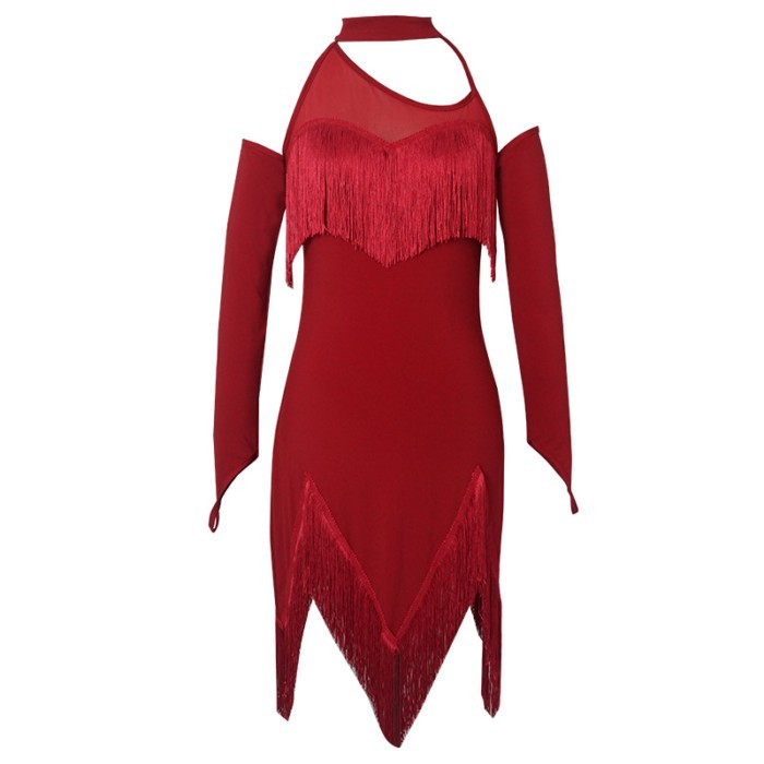 New Latin Dance Skirt Sexy Tassel Dance Skirt Stage Performance Costume Party Prom Skirt Dance Cost