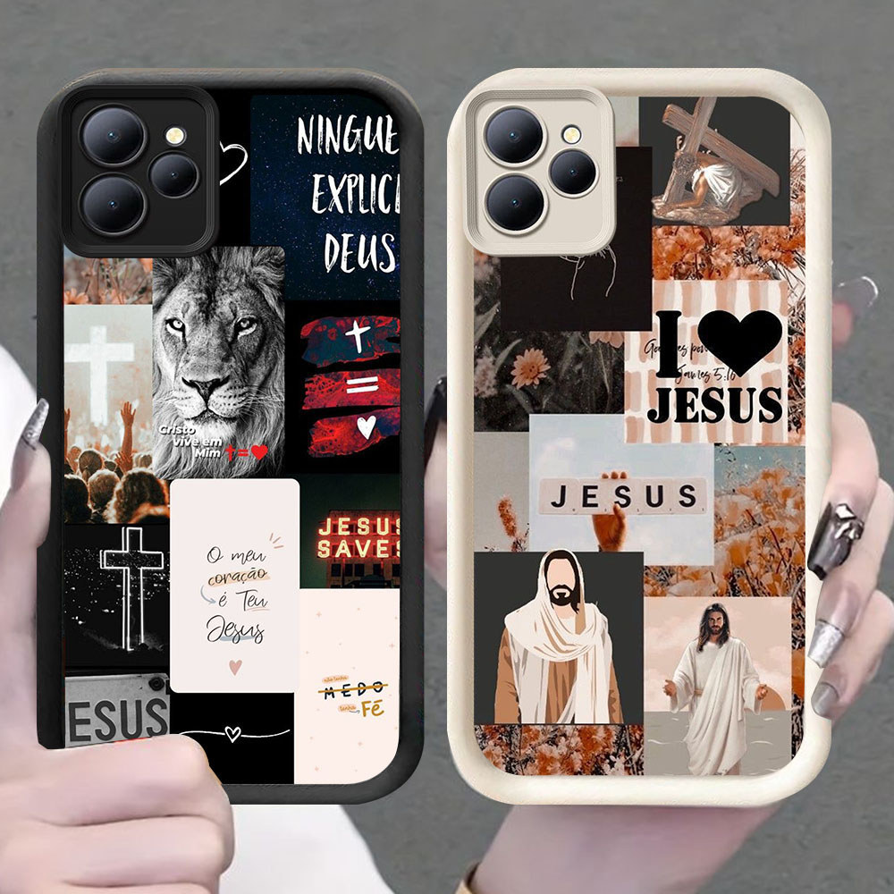 BF-61 Jesus Casing HP Untuk Infinix Smart 8 Tecno Spark 20 GO POP 8 HOT 30 30I 40 Pro Play