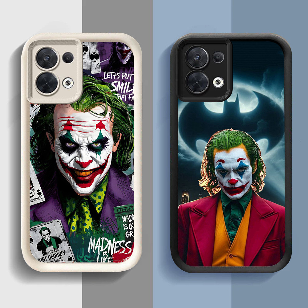 Casing untuk Silikon Hitam OPPO A92 A91 A78 A77s A77 A76 A9 5G AB-28 The Joker