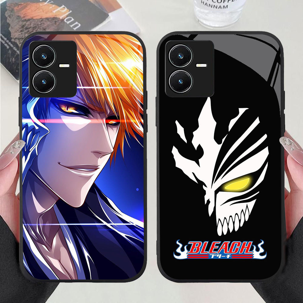 BF-40 Bleach HD Glass Casing untuk VIVO Y22 Y35 Y75 Y28 Y22S V25 Y55 iQOO Z6