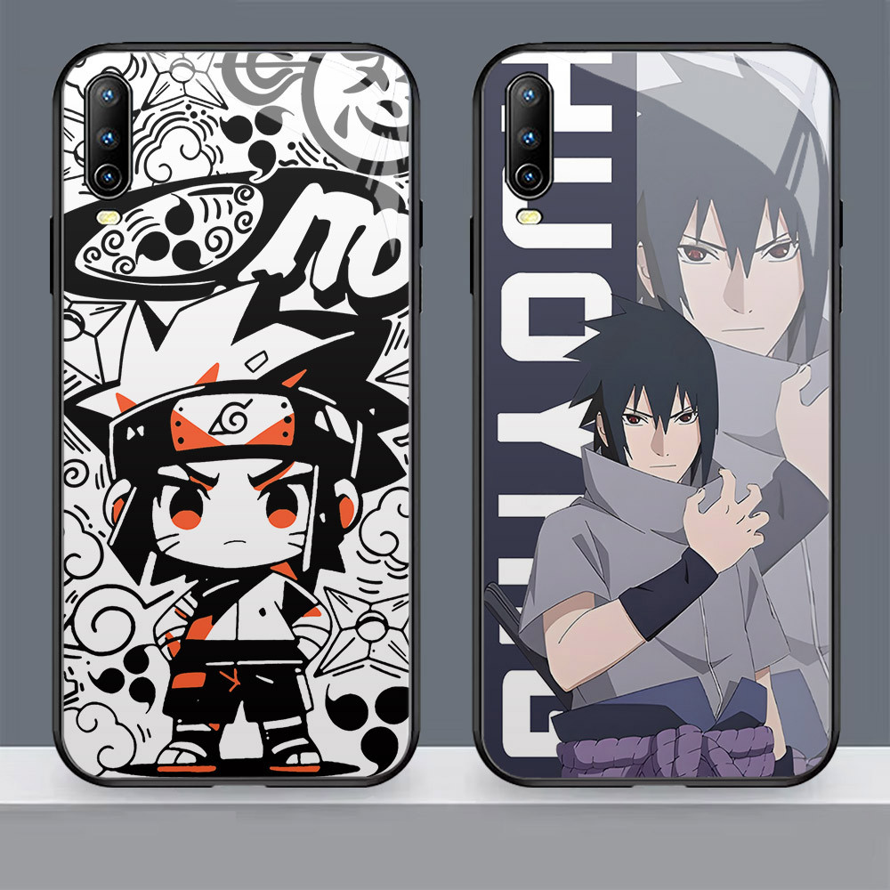 N-78 NARUTO Uchiha Sasuke HD Kaca Casing untuk VIVO V5 Lite Y12a S1 Y20 Y11s Y12s Y20s Y20i V15 Pro 