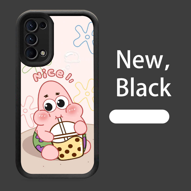 Case Casing untuk OPPO Reno Find X3 Lite 6 5 4 5G W-19 SpongeBob Patrick