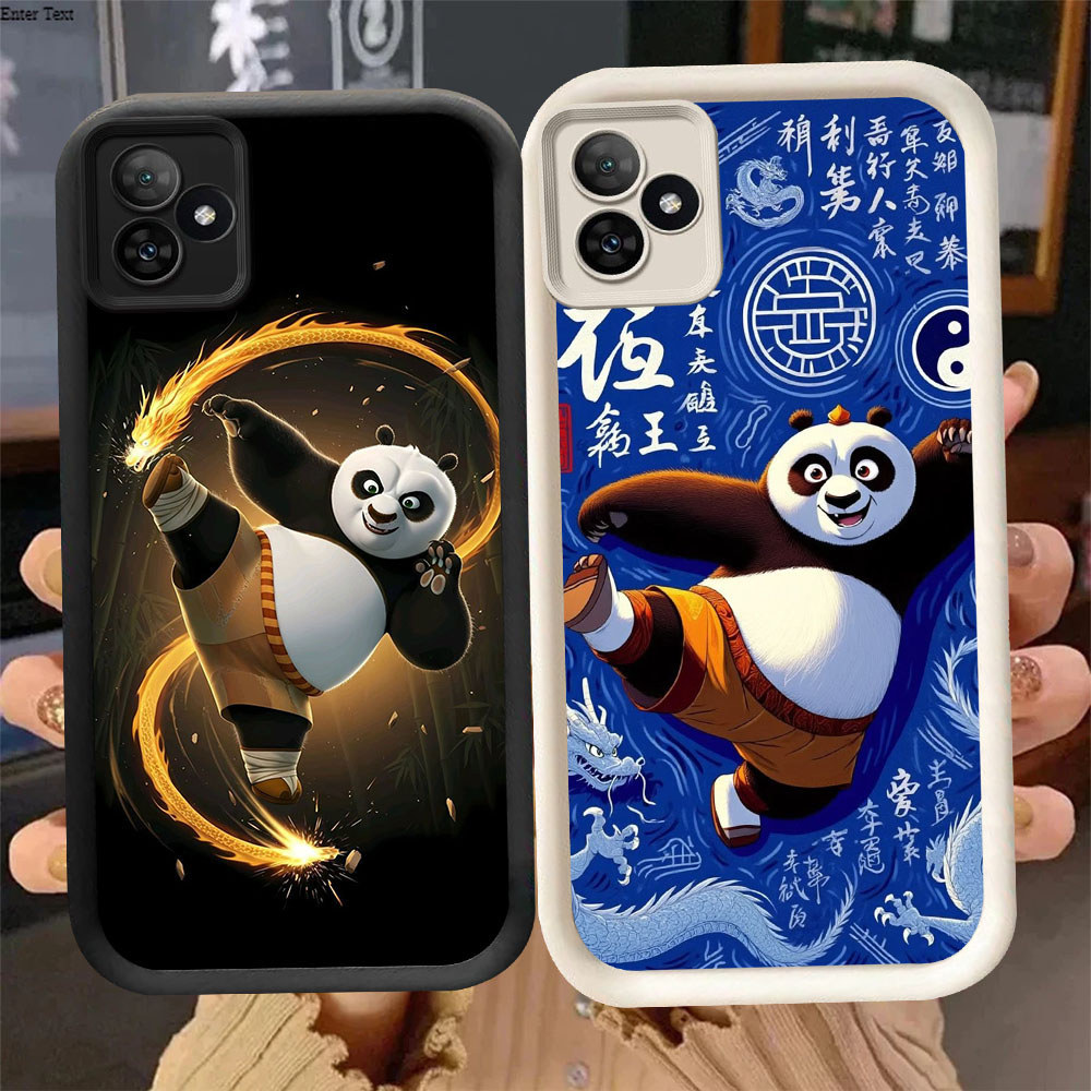 UP-49 Kung Fu Panda Shockproof soft Casing untuk Realme Narzo Note N53 C53 50 N61 C63 NEO6 C61 C51 S