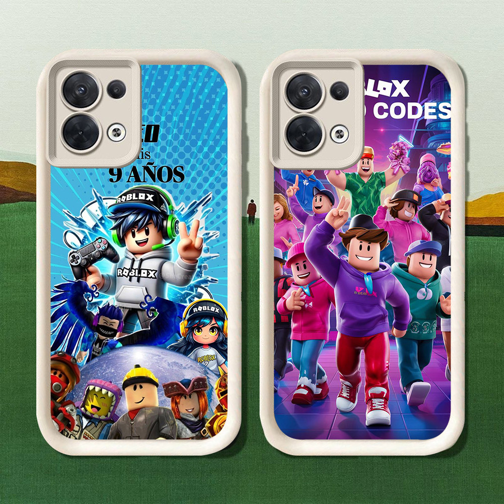 Casing untuk Silikon Hitam OPPO A92 A91 A78 A77s A77 A76 A9 5G AB-22 ROBLOX Games