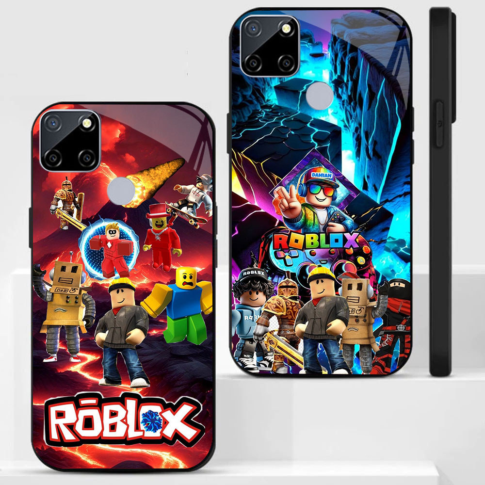 UP-64 Play Roblox Casing KACA untuk Realme Narzo 20 C25 9 30A C15 50 C25Y C21 C12 C25S C21Y 8 8i Pro