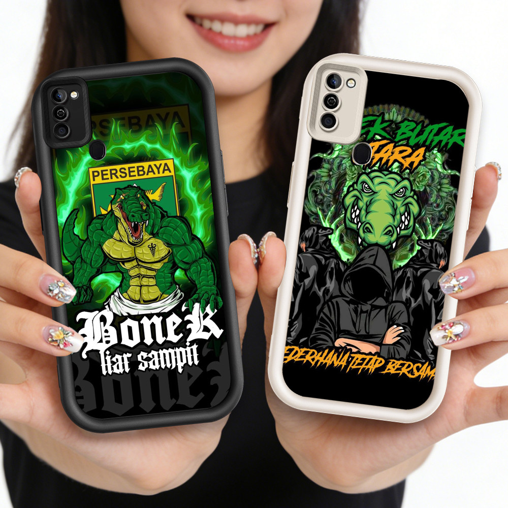 O-32 Persebaya Casing HP Silikon untuk Infinix Smart HOT Note 5 6 ram2 11 ram3 10 12 50 Play Pro Plu