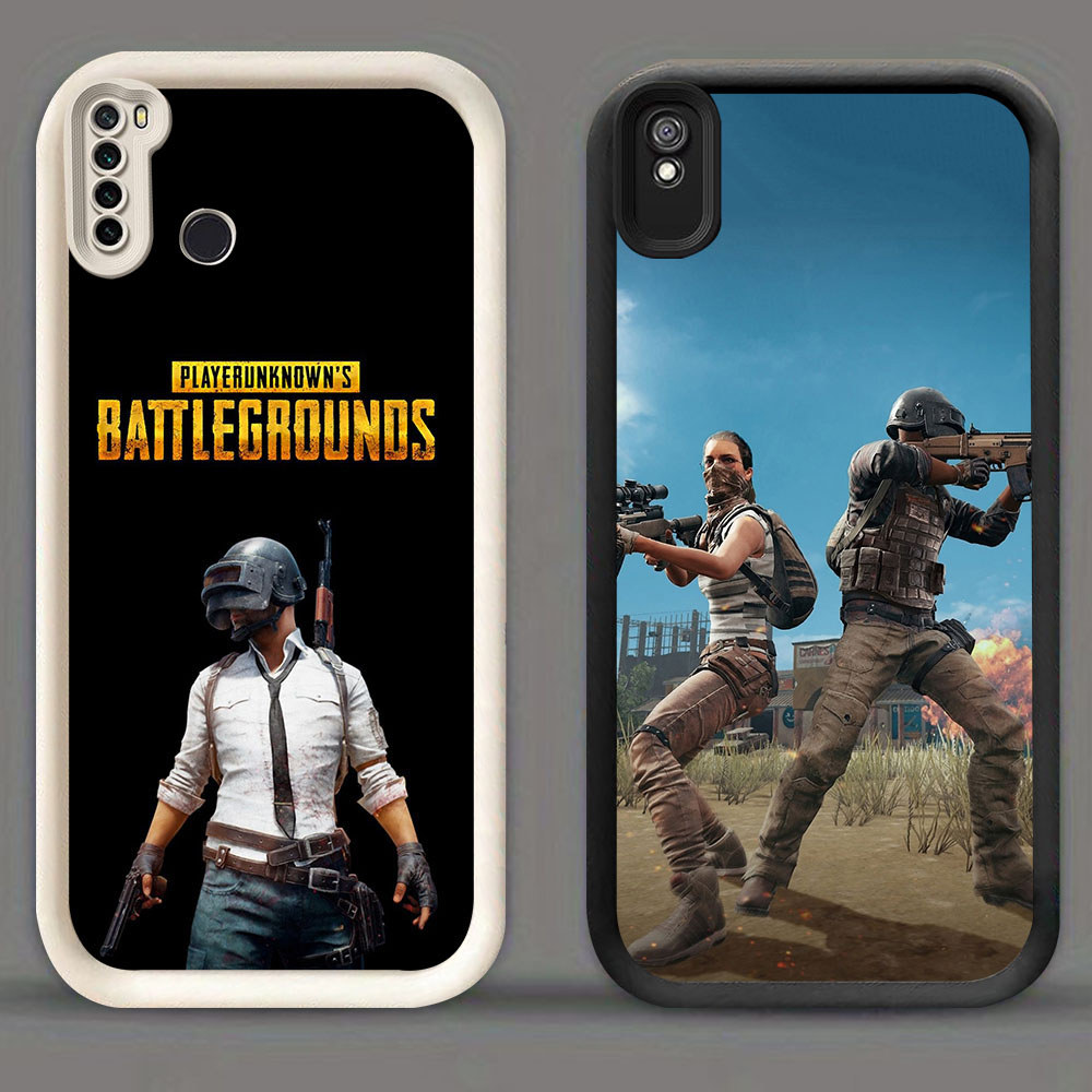TK-64 PUBG Game Casing HP Untuk Xiaomi Redmi Note 5 6A 7 9A A5 9T Poco M3 C71 Pro Plus