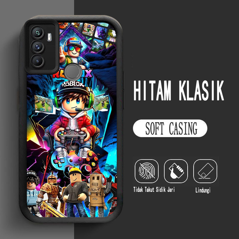 Y-10 Roblox Boy Silikon Casing untuk OPPO A53S A53 A33 2020 Case