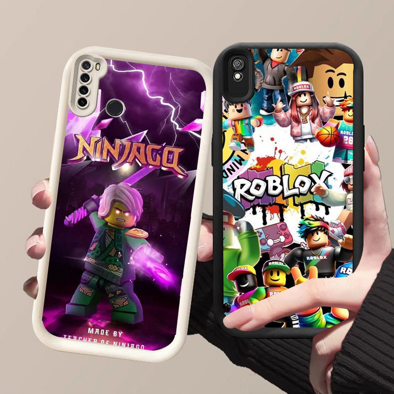 TS-44 FREE ROBLOX Shockproof soft Casing untuk Redmi Note 9T 6A 7 9A Pro