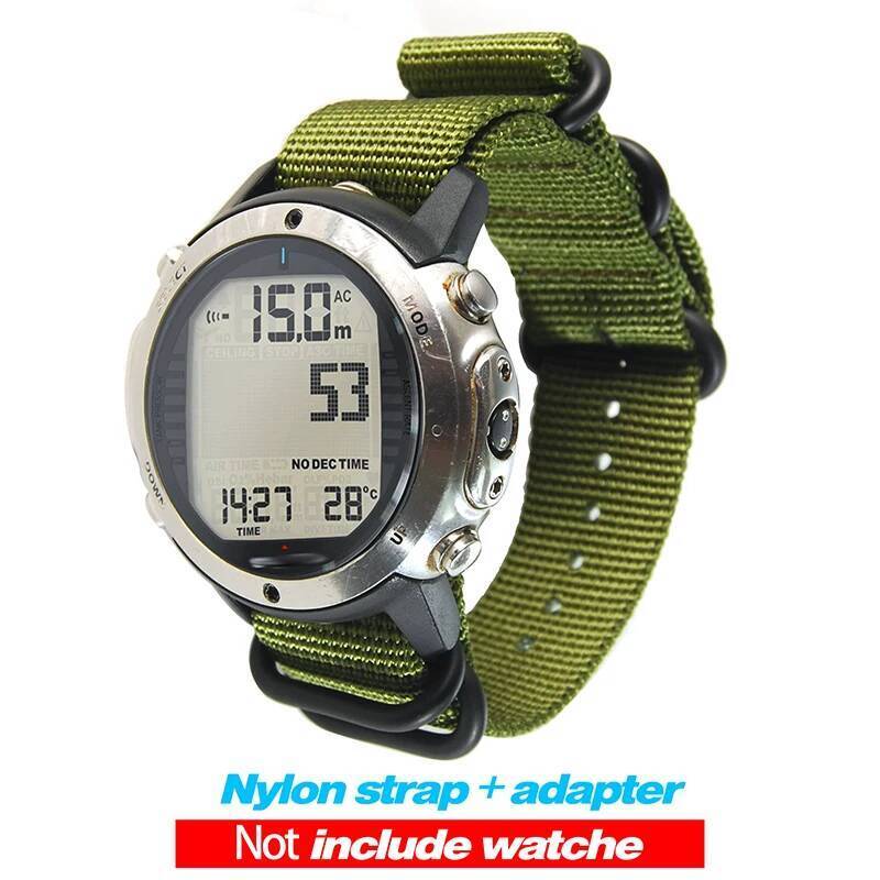 Aksesoris Tambahan Kompatibel dengan komputer selam SUUNTO D6 D6i, tali nilon ZULU. Berkualitas IMPT