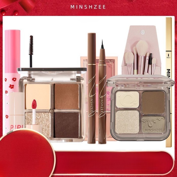 Set kosmetik PIPL set riasan lengkap asli untuk pemula dan wanita pemula lipstik riasan ringan dan