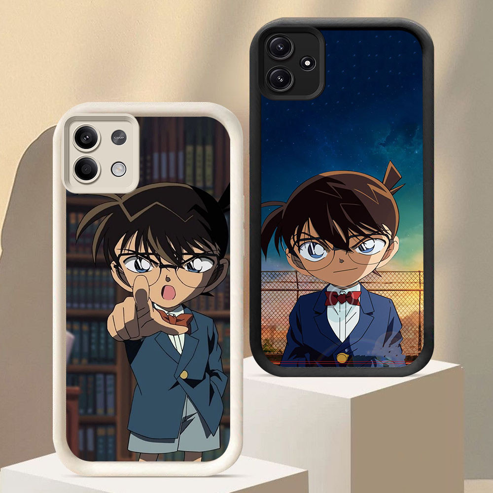 BF-48 Detective Conan Casing HP Untuk Xiaomi Redmi Note 12 13 14 Pro