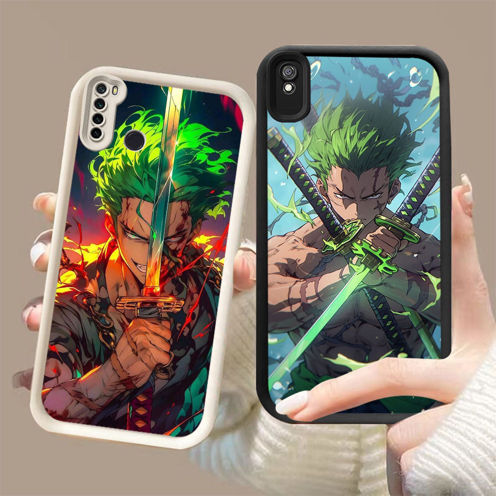 TS-60 ONE PIECE Zoro Shockproof soft Casing untuk Redmi Note 9T 6A 7 9A Pro