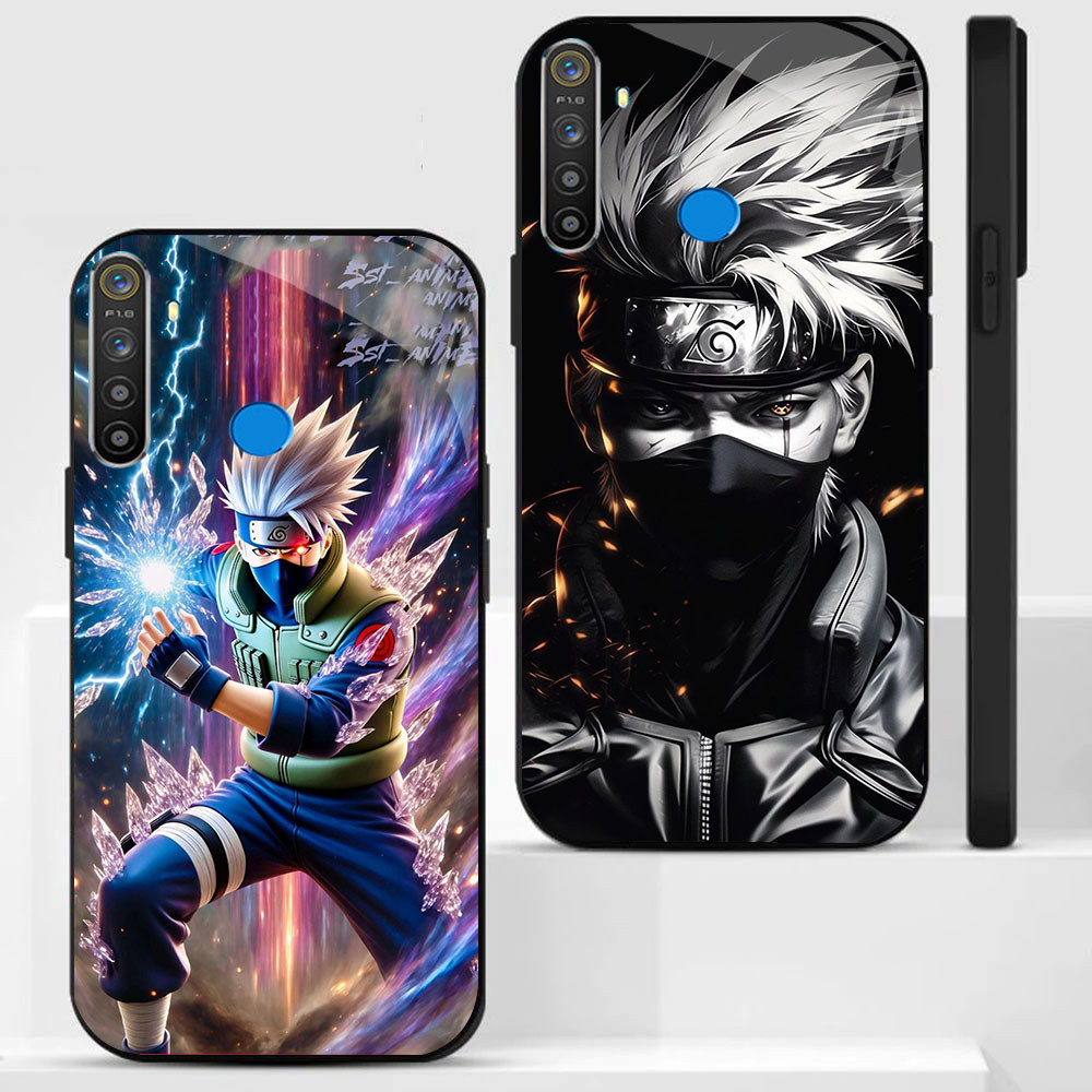UP-46 kakashi Casing KACA untuk Realme Narzo 20 5 5i 5S 10 7 6i 20A 3i 10A C65 3 Pro