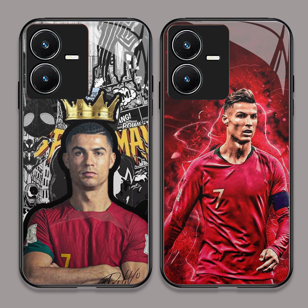 U-16 Ron_aldo King HD Kaca Casing untuk VIVO Y35 T1 Y22S Y75 V25 V23 V23E Y55 Y28 Y22 5G Case