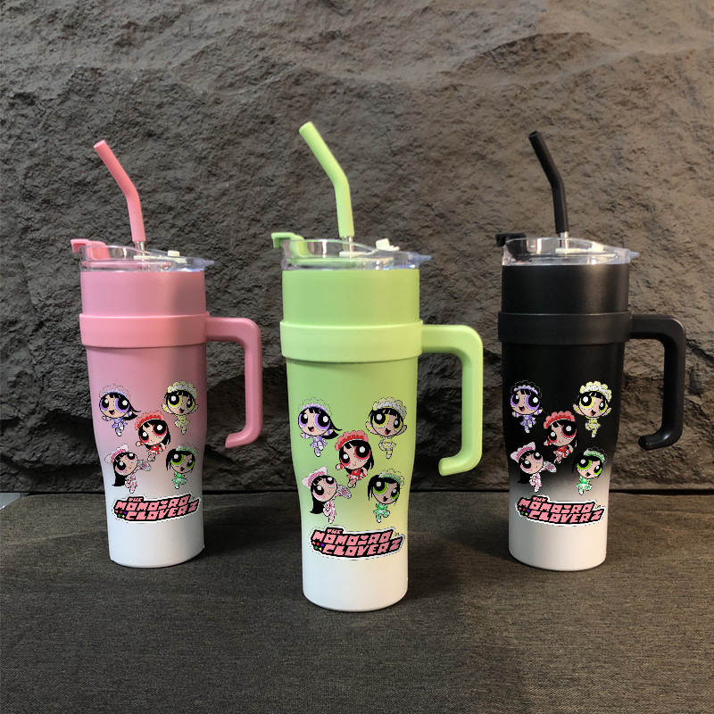 Momoiro Clover Z Anime Girls Cartoon Style  Tumbler sus304 Stainless Steel Botol Minum 1200ml Termos
