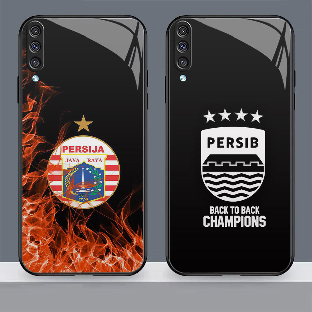 N-65 Persib HD Kaca Casing untuk Samsung M02 A30S A70S A70 A02 A10S A50 A50S A7 A10 Case