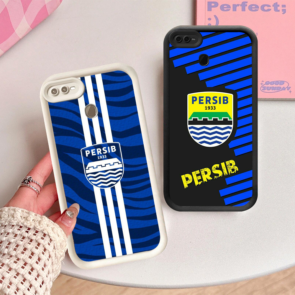 Casing untuk Silikon Hitam OPPO Reno 3 4 4F 5 6 11 11F Pro 5G SA-18 Persib Bandung
