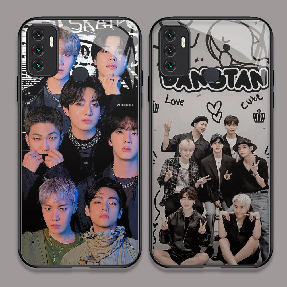 U-42 kpop Boy HD Kaca Casing untuk OPPO Reno 5 A53 A33 A91 6Z A31 4 6 A53S 3 A32 5G Case