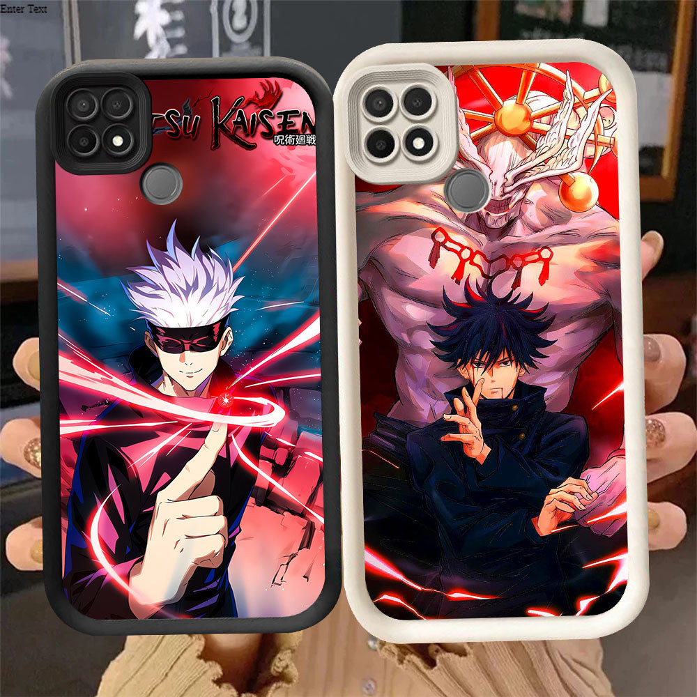 UP-77 Tiger Rod Jujutsu Kaisen Shockproof soft Casing untuk OPPO Reno 4F A16E A93 5 A35 F17 A16K 5F 
