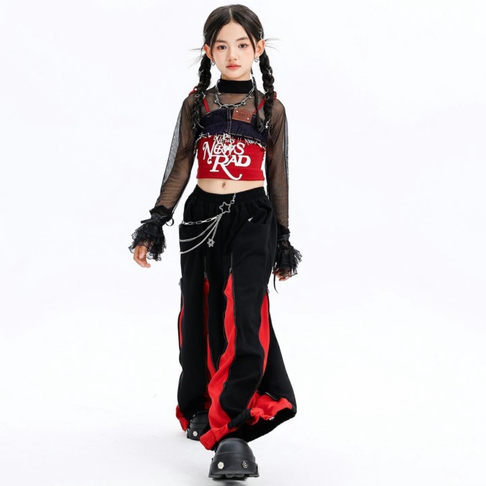 Jazz Dance Clothing Girls Cool Fashionable Girls Street Children Jazz Children's Street Dance Jazz