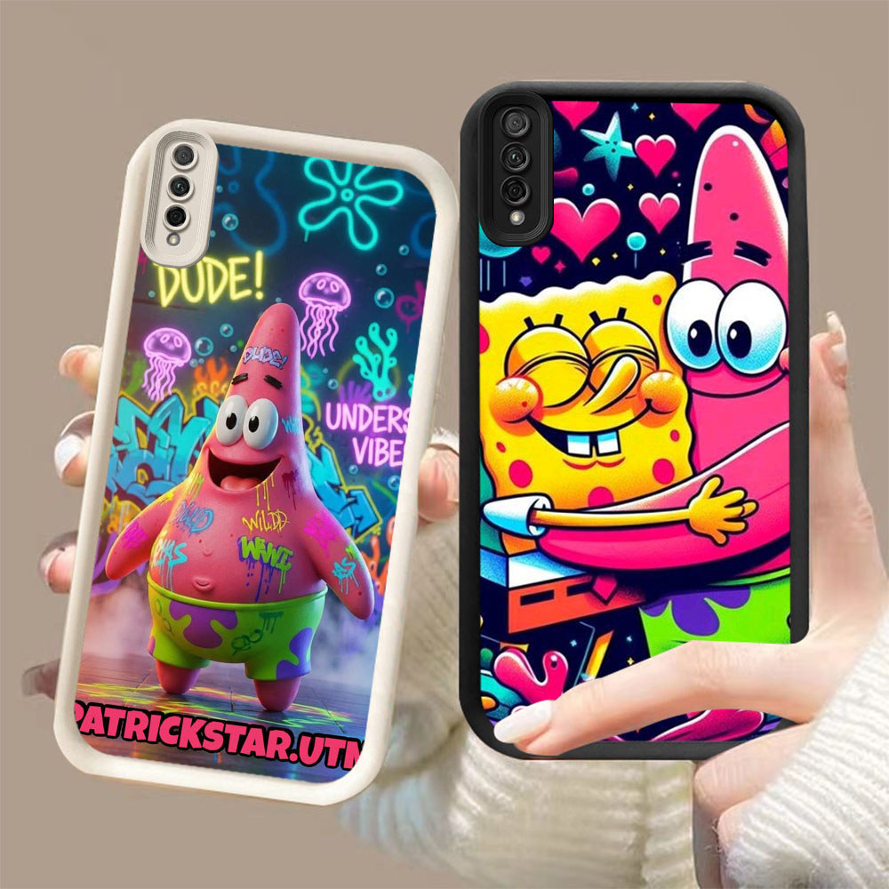 TS-61 Patrick Star Shockproof soft Casing untuk Samsung A03 A50 Core A7 A50s M02 A30s A02 2018