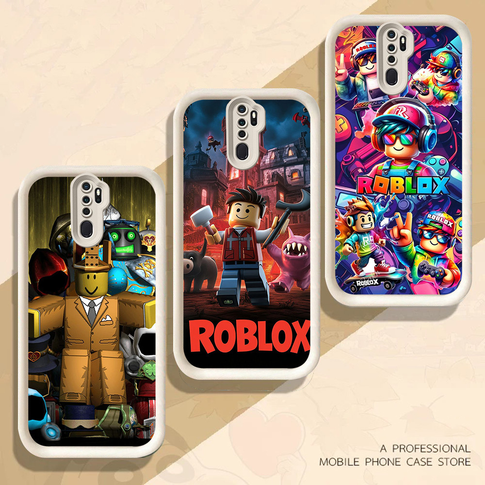 Casing untuk Silikon Hitam OPPO Reno F23 F21 10 F19S F9 F25 Pro 5G FB-41 Roblox Game 2026