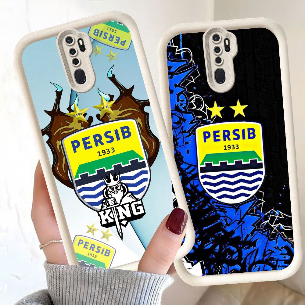 Casing untuk Silikon Hitam OPPO Reno F25 F23 F21 F19S F9 10 Pro 5G SA-3 Bandung Persib