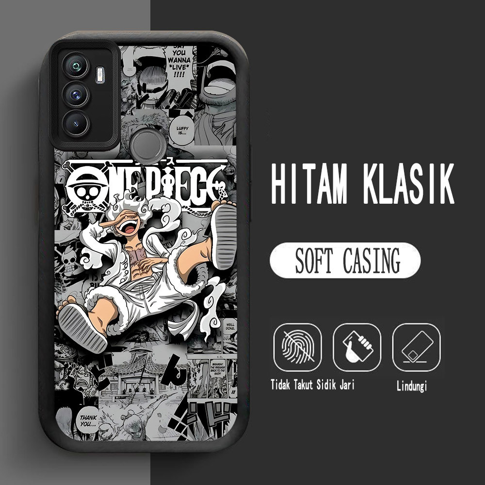 Y-16 One Piece Luffy Silikon Casing untuk OPPO A53S A53 A33 2020 Case