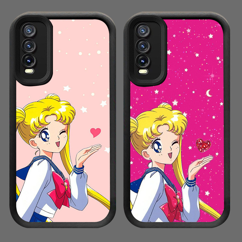 U-21 Sailor Moon Casing untuk Samsung A10 A30s A50s A7 A30 A50 Kasus Pelindung