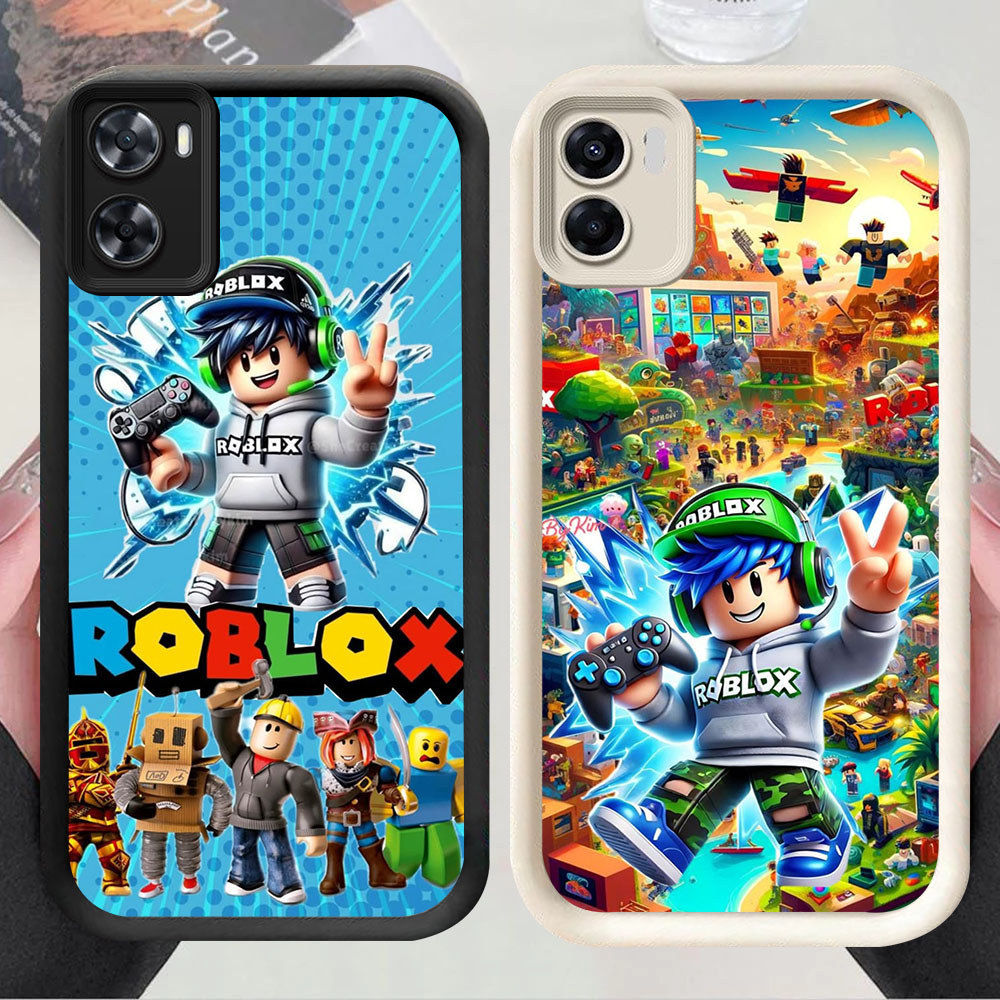 TS-44 FREE ROBLOX Shockproof soft Casing untuk OPPO A77s A96 A76 A57s A6X A57 A77 A57e A36 5G 4G