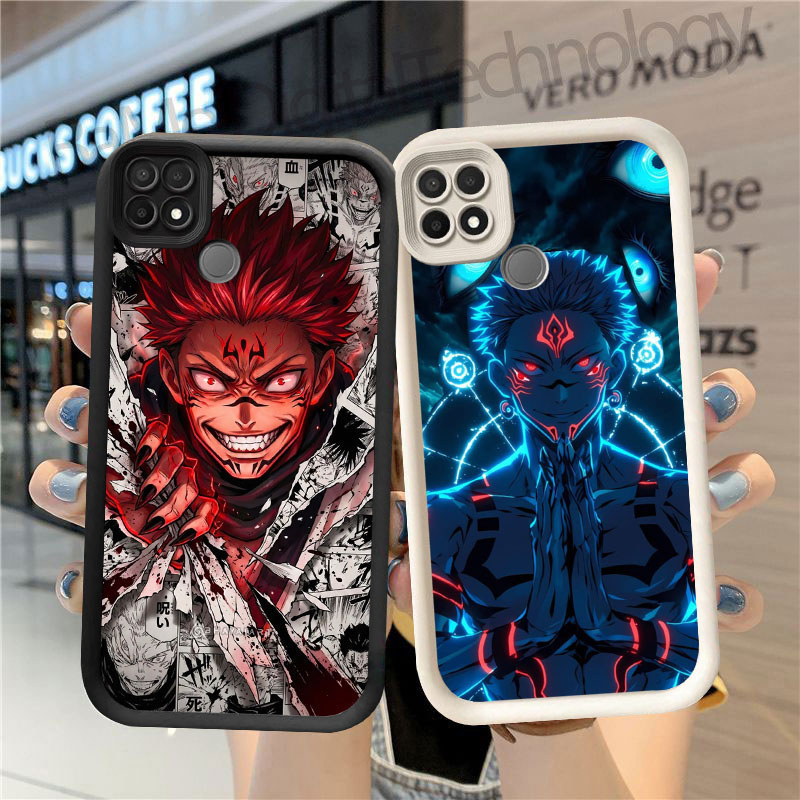 TS-77 Tiger Rod Jujutsu Kaisen Shockproof soft Casing untuk OPPO Reno A35 A16K 5F A16E A93 5 4F F17 