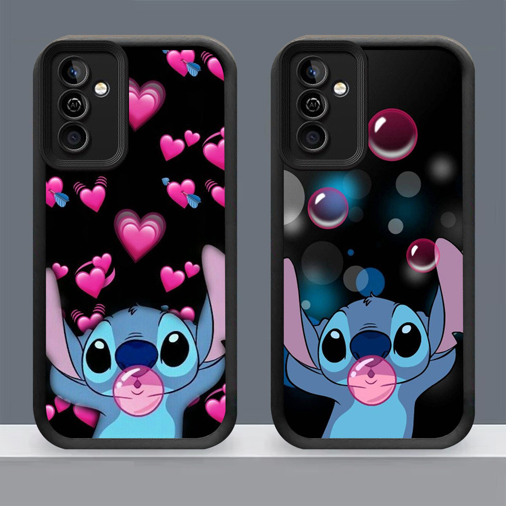 N-20 Cute Stitch Soft Casing untuk Samsung Galaxy A73 A53 A52 A72 A52S 5G