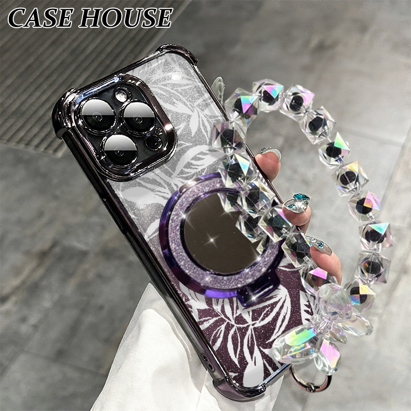 Glitter Card Case Oppo F7 A15 A53 2020 A5S A98 5G Stand Holder Cermin Casing Oppo A38 A55 A79 5G A3 