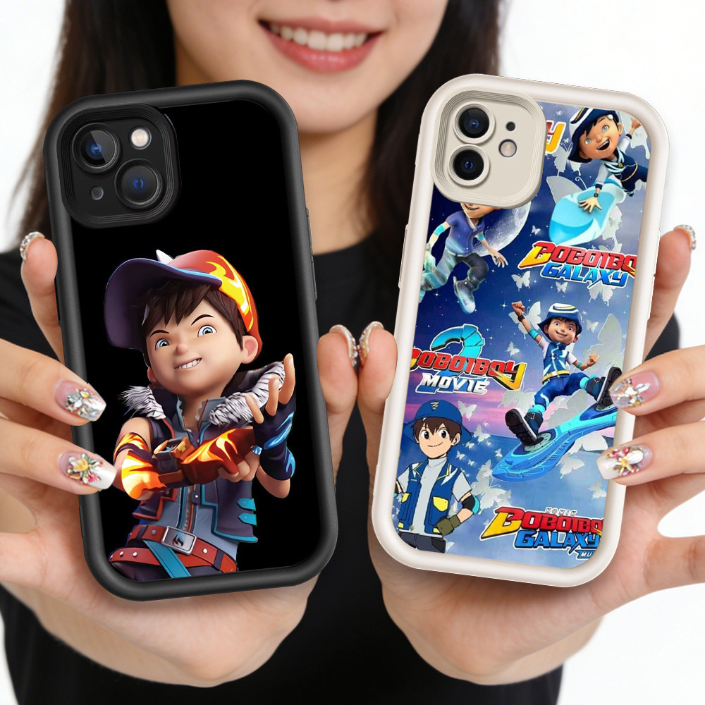 O-8 Boboiboy galaxy Casing HP Silikon untuk iPhone 11 12 Mini 13 Pro Max