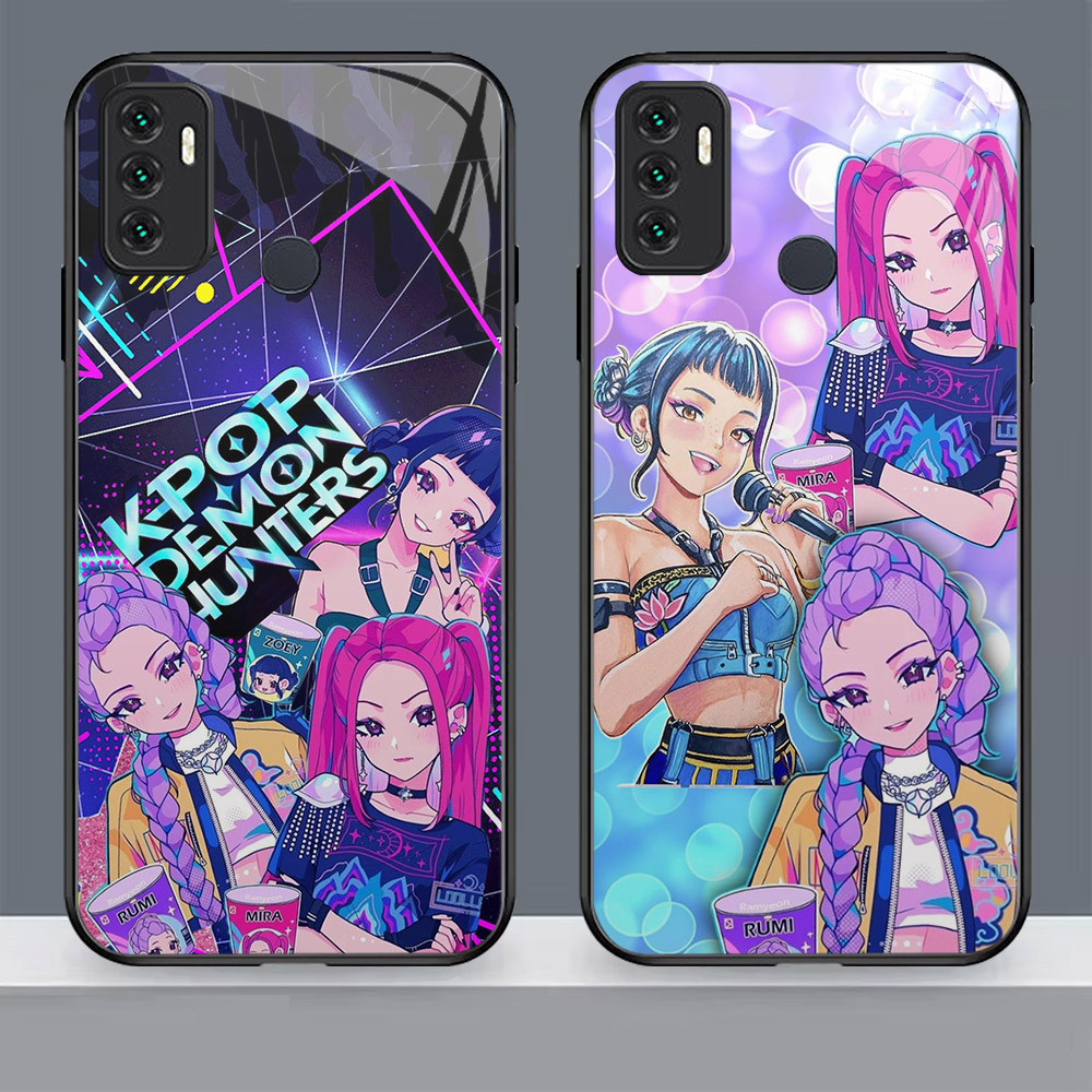 N-23 Kpop Demon Hunter HD Kaca Casing untuk OPPO Reno 6 A33 A31 A53 A91 6Z 5 3 4 A32 A53S 5G Case