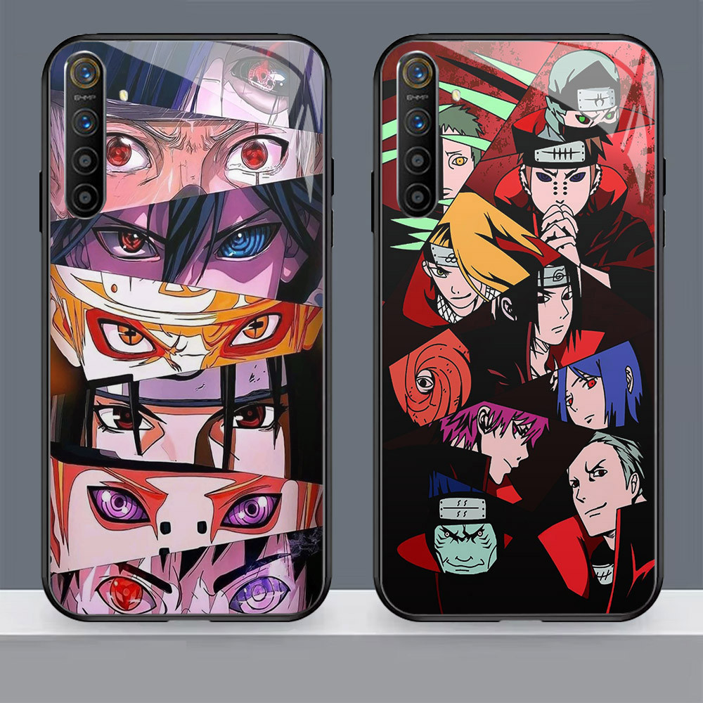 N-46 NARUTO Akatsuki HD Kaca Casing untuk Realme Narzo 30A C67 3 5S 7i 10A 7 C65 5i 6i 3i 10 C17 20 