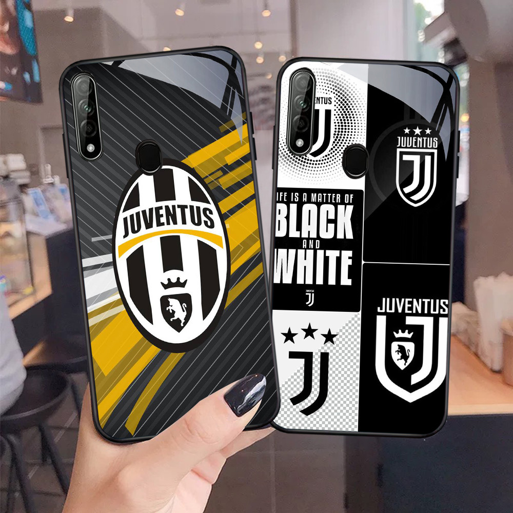 FA-12 Juventus Football Club HD Glass Case Casing Kaca untuk OPPO A5 A12 A11K F7 A5S F5 A12S A9 F9 P