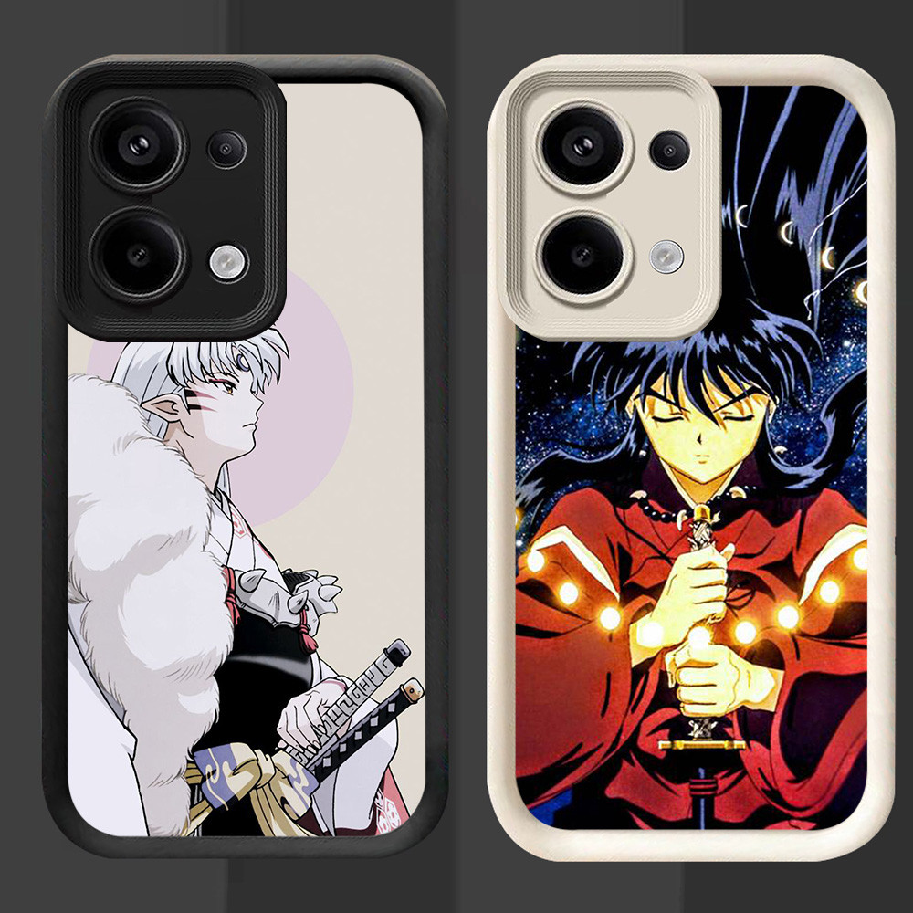 R27 Inuyasha Casing untuk OPPO Reno 15F 15FS A6 Pro A6X Hitam dan Putih