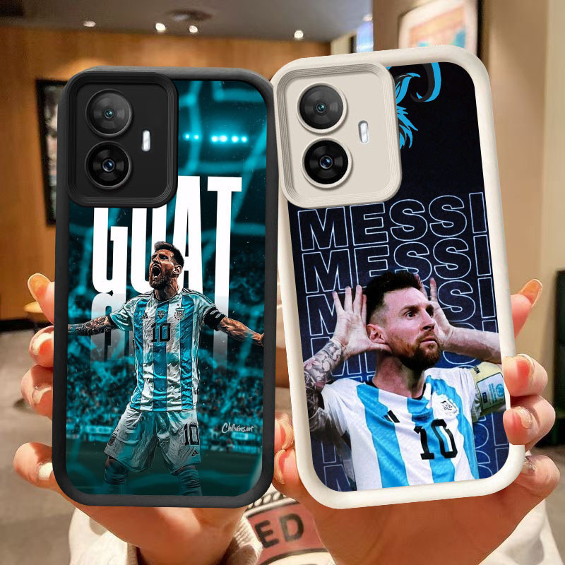 GP-41 FC Messi Shockproof soft Casing untuk OPPO Reno 11 11F 10 F25 13F Pro 5G